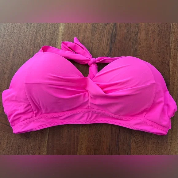 NWOT Tempt Me Hot Pink High Waist Bikini, Size XL - Picture 5 of 12